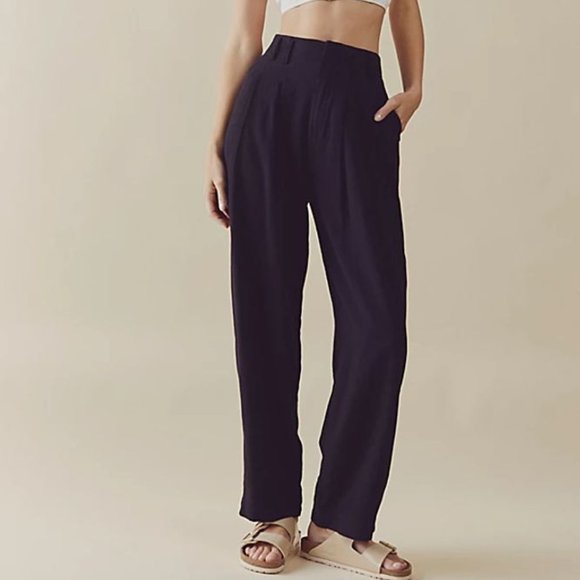 Free People Pants - FREE PEOPLE Calla Pleated Trousers
